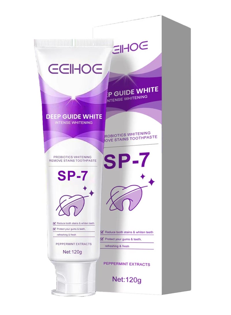 EELHOE معجون أسنان موس إيلهو للتبييض وإزالة البقع وتصحيح اللون العضوي المحمول - Image 2