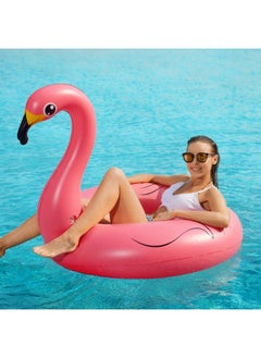 Jasonwell Inflatable Unicorn Flamingo Pool Floats Jasonwell 2 Pack Pool Floaties Inflatables Rafts For Swimming Pool Tubes For Floating Lake Beach Floaty Swim Rings Pool Party Toys For Adults Kids  - Image 5