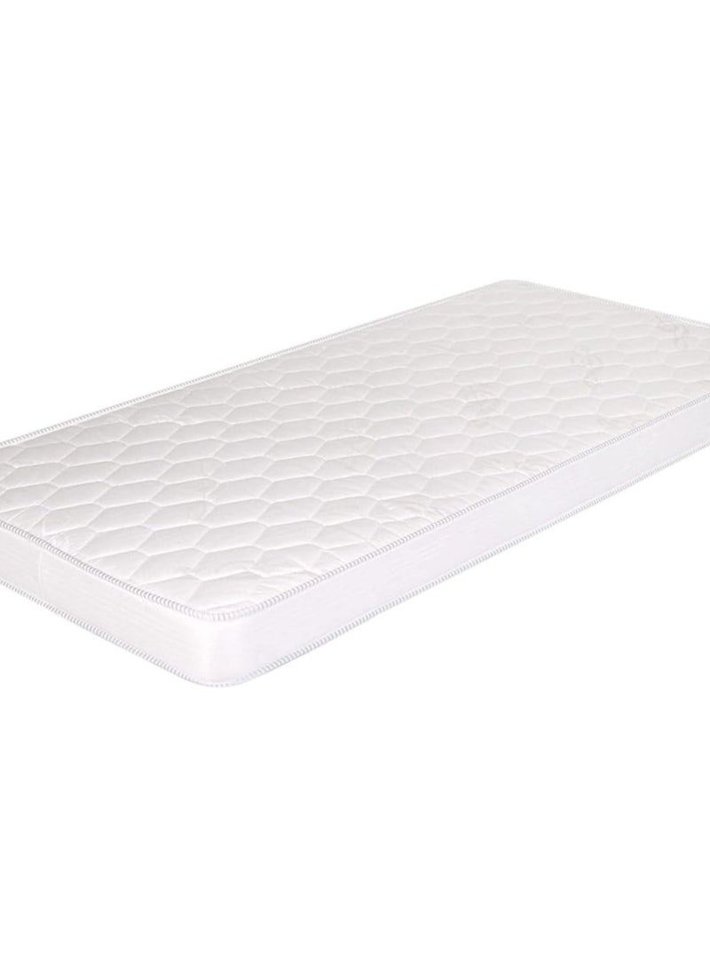 Comfy Comfy Flat 190x 90x 10Cm Medicated White Quilted Knitted Fabric Cotton Mattress - Image 1