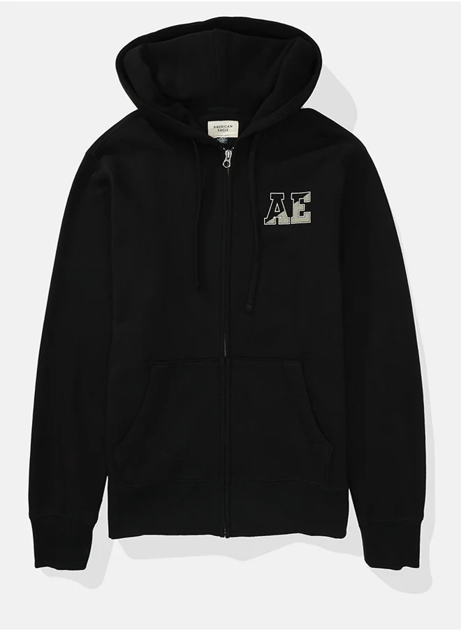 امريكان ايجل AE Graphic Zip-Up Hoodie