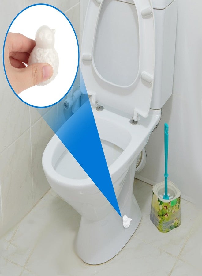 SynHHergyx Ceramic Toilet Bolt Covers 2 Pcs Cute Bird Ceramic Covers for Toilet Bolts White Small Bird Toilet Bolt Decorative No Tools Required Easy Installation - Image 3