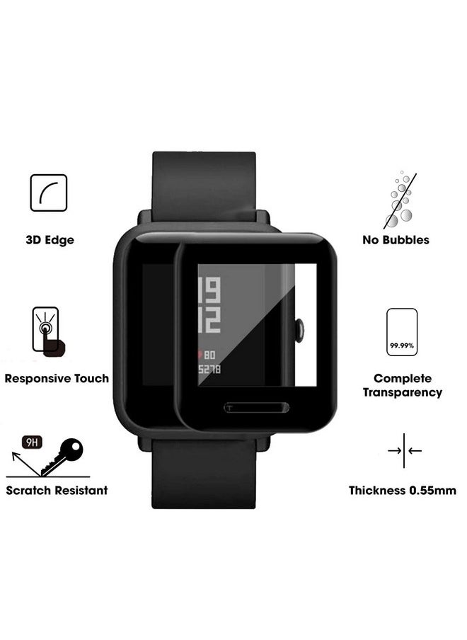 Sounce Soft TPU Front Protection Case Cover for Amazfit GTS 2 Mini/BIP U/Bip U Pro/BIP Lite/Bip S/Bip S Lite Smart Watch (Flexible | Silicone) - Black