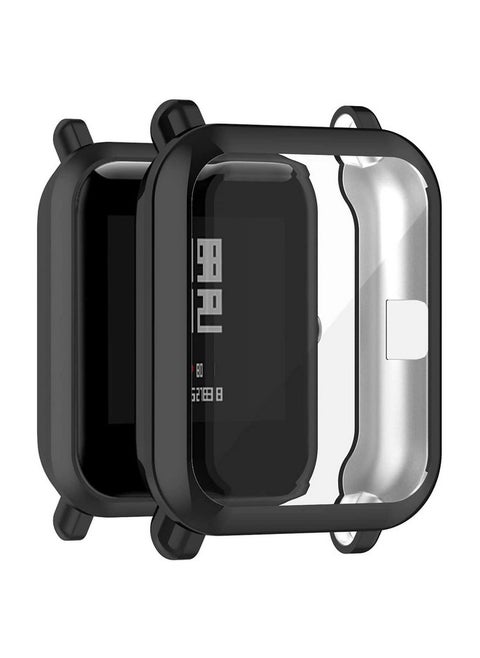 Sounce Soft TPU Front Protection Case Cover for Amazfit GTS 2 Mini/BIP U/Bip U Pro/BIP Lite/Bip S/Bip S Lite Smart Watch (Flexible | Silicone) - Black