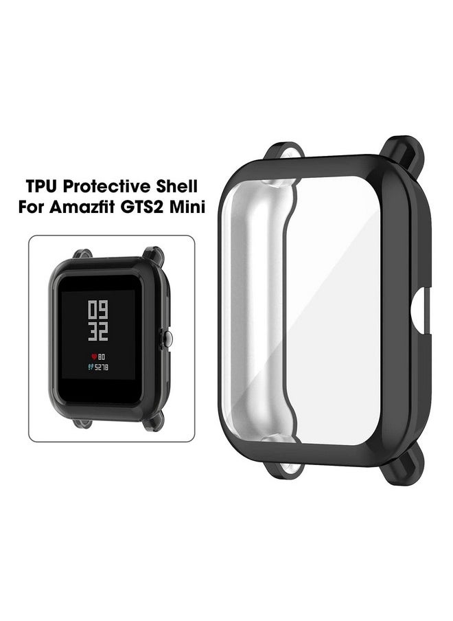Sounce Soft TPU Front Protection Case Cover for Amazfit GTS 2 Mini/BIP U/Bip U Pro/BIP Lite/Bip S/Bip S Lite Smart Watch (Flexible | Silicone) - Black