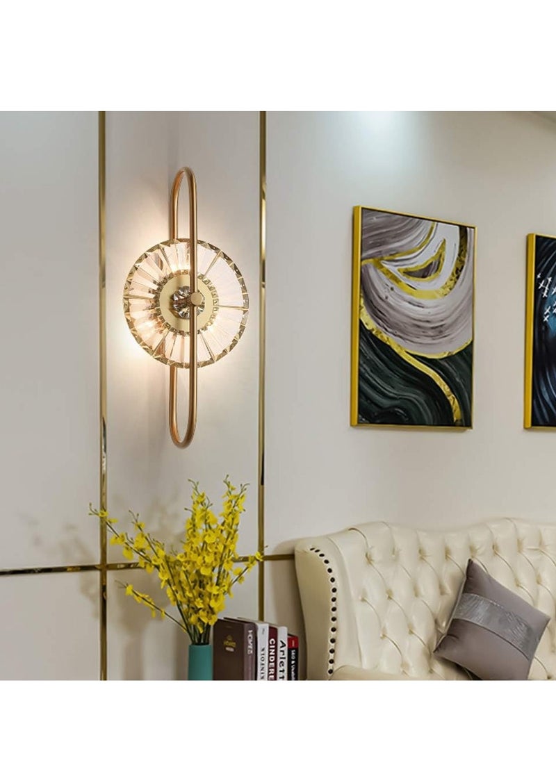 عام مصابيح حائط من الكريستال بتصميم حديث بسيط من نورديك، تركيبات إضاءة جدارية إبداعية، مصباح ذهبي بجانب السرير، مصباح حائط لغرفة النوم وغرفة المعيشة والممر فوق المرآة - Image 3