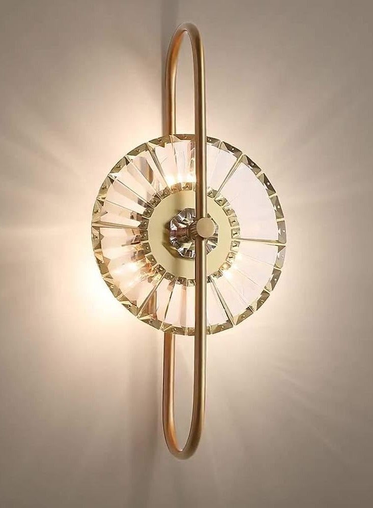 عام مصابيح حائط من الكريستال بتصميم حديث بسيط من نورديك، تركيبات إضاءة جدارية إبداعية، مصباح ذهبي بجانب السرير، مصباح حائط لغرفة النوم وغرفة المعيشة والممر فوق المرآة - Image 4