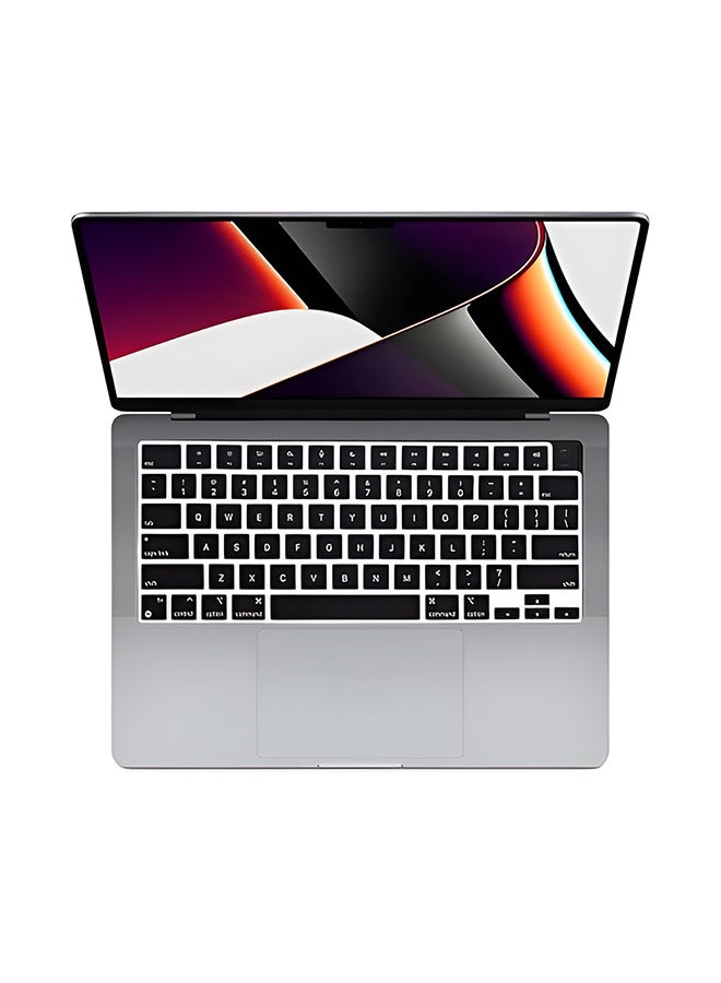 O Ozone Premium Ultra Thin Keyboard Cover for MacBook Air 13 inch 2021 2020 Model A2179 A2337 M1 Chip, Soft Silicone Skin Cover [US Layout] -Black  - Image 2