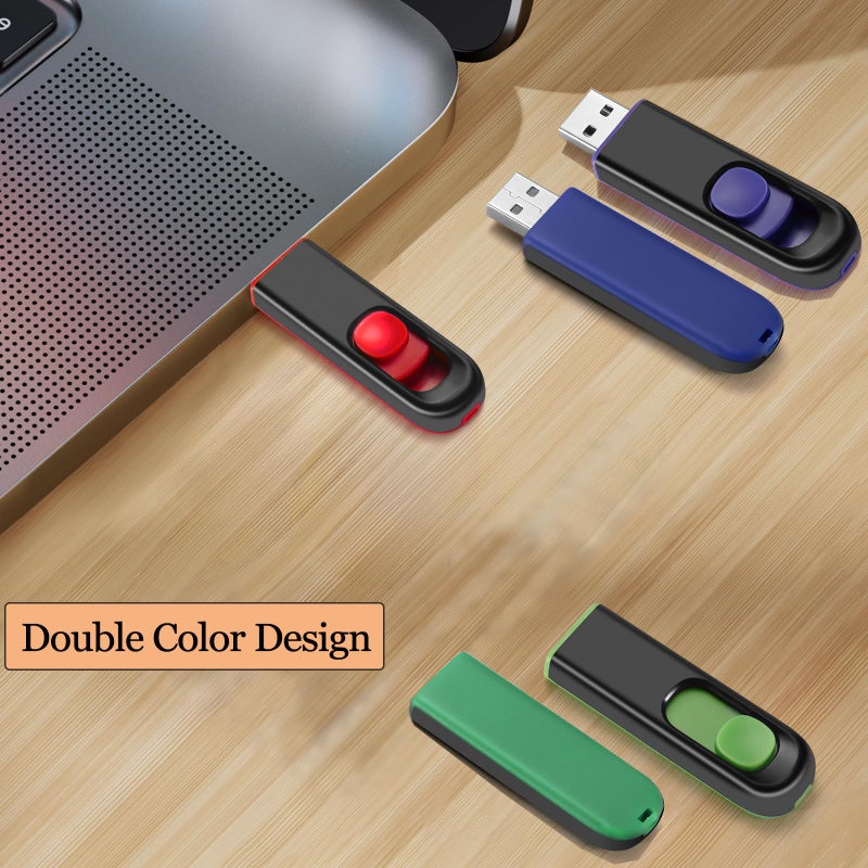 MAKACTUA 5 Pack 8GB USB Flash Drive, USB 2.0 Memory Stick Thumb Drive Pen Drives Jump Drive for Data Storage Multiple Color - Image 5
