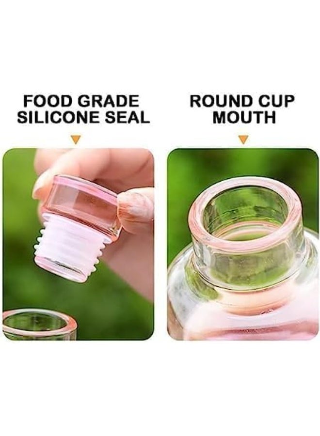 زجاجة مياه سعة 500 مل مع علامة زمنية، زجاجة مياه رياضية بلاستيكية قابلة لإعادة الاستخدام، مقاومة للتسرب، تصميم غير لامع، زجاجة مياه محمولة للاستخدام في صالة الألعاب الرياضية الخارجية والمكتب والمدرسة والسفر، خالية من مادة BPA، زجاجة شرب (شفافة) - Image 4