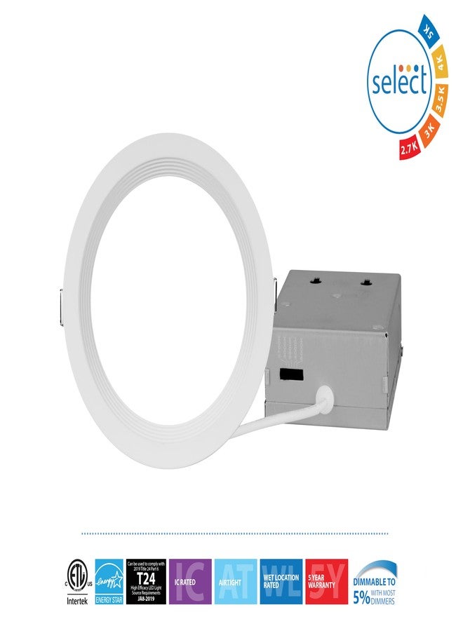 Nicor RELSR 6 in. Round Selectable Regressed LED Remodel Downlight (REL61120SRRWH) - Image 3