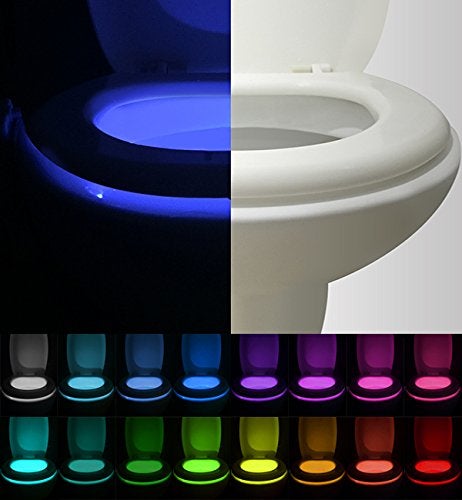VINTAR 3 Packs 16 Color Motion Sensor LED Toilet Night LightToilet Bowl LightsCool Gadgets5 Stage Dimmer Light Detection - Image 3
