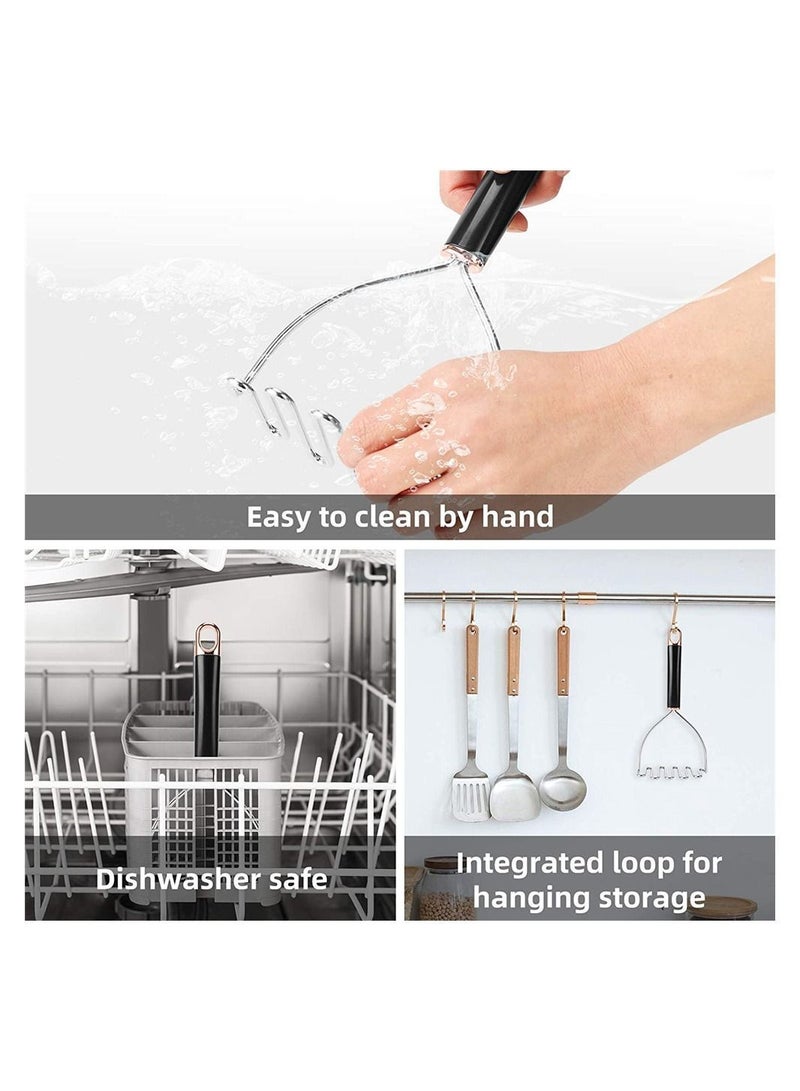 NIBEMINENT Potato Press Stainless Steel Masher, Avocado Kitchen Tool - Image 3