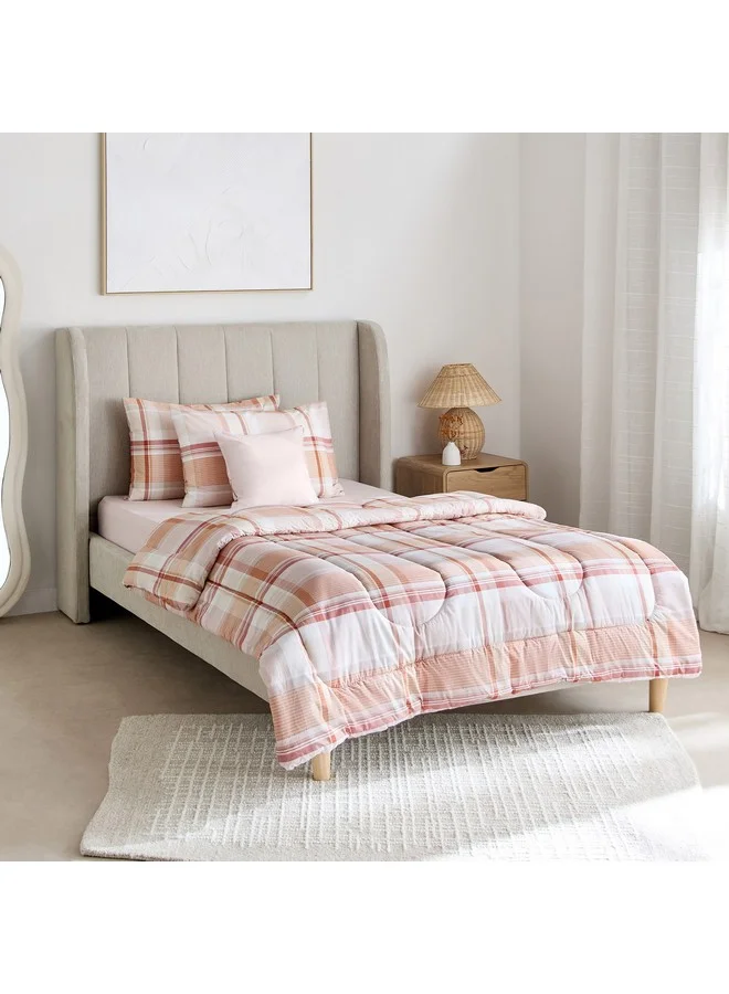 Home Box Madison Hazel 5-Piece BIAB Cotton Printed Twin Comforter Set 220 x 160 cm