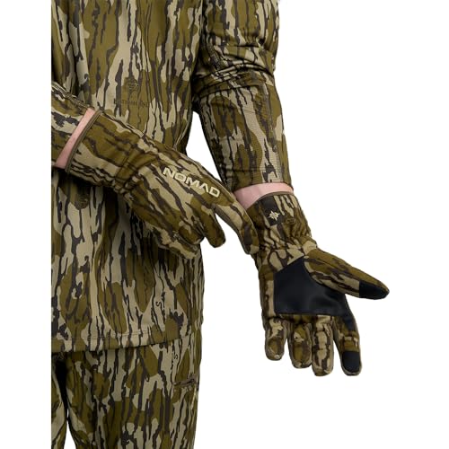 Nomad Mens VX3 Glove, Warm, Water-Resistant, Quiet, Performance Fit, Mossy Oak Bottomland Camo, Large/X-Large - Image 1