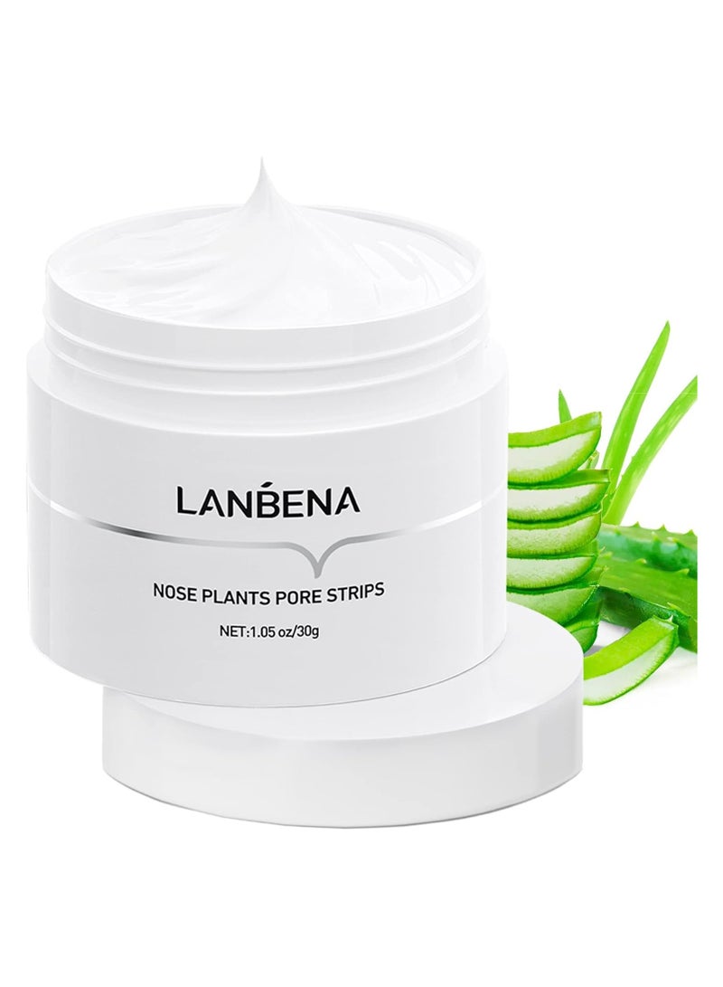 LANBENA LANBENA Blackhead Remover Mask, LANBENA Blackhead Strips Blackhead Mask Peel off Mask Facial Pore Cleanser Purifying Face Mask Nose strips (1.05 Ounce) - Image 1
