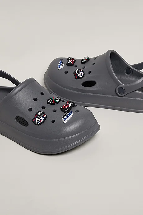 R&b Charm Detail Slingback Clogs