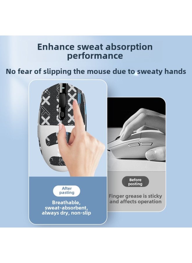 Generic - For Mai From G3 Mouse Anti-slip Stickers G3Pro Stickers Max Sweat-absorbent Stickers Ultra Anti-slip Stickers Special Full Package-Color: One Red Printed Mouse Sticker - Image 1