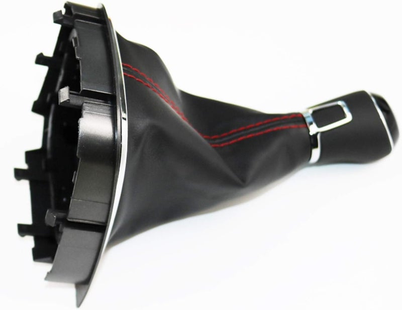 QASULER 5 Speed Gear Shift Knob with Leather Handle - Image 3