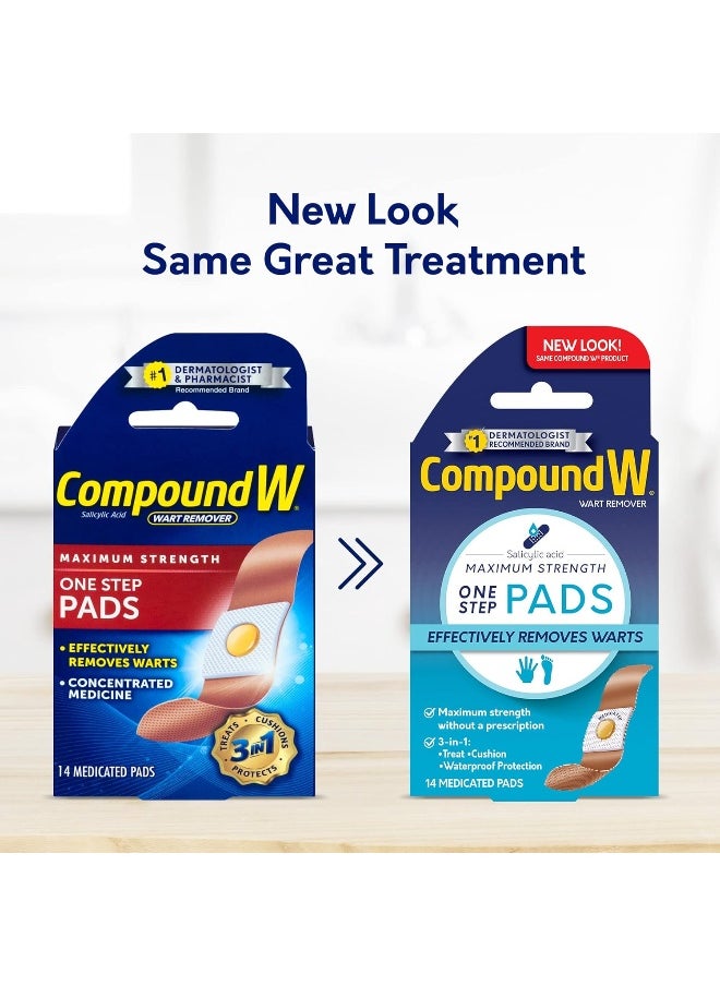 Compound W Compound W Wart Remover Maximum Strength One Step Pads Pack of 14 Each  - Image 2