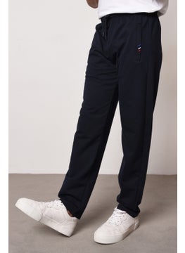 mmetalic Metalic Black-Anthracite-Navy Blue Men's Zipper Pocket Embroidery Detailed Straight Leg Relaxed Cut 3-Pack Sweatpants  - Image 5