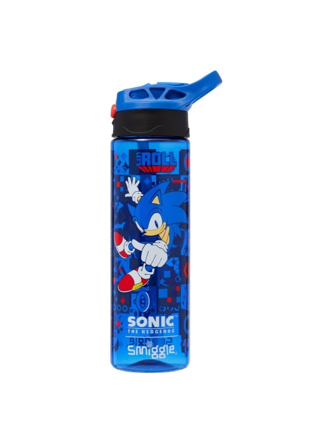 Smiggle x Sonic collaboration straw water bottle 650ML - Image 1