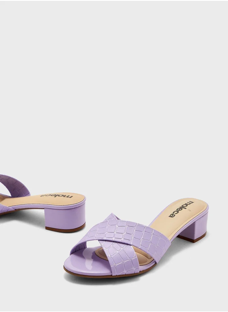 MOLECA Multi Strap Mid Heel Sandals