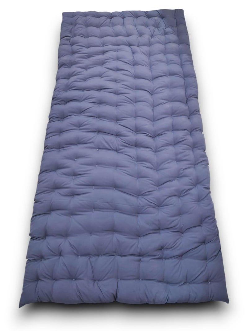 ATOOTFUSION Soft Cotton Quilt Mattress | Foldable for Floor Light Weight Filled Single Firm Cotton Quilt Mattress Gadda (1 Sleeping Capacity, 3 x 6 ft or 72 x 36 Inches) (Grey) - Image 4