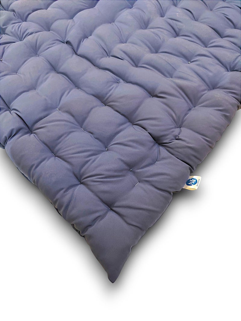 ATOOTFUSION Soft Cotton Quilt Mattress | Foldable for Floor Light Weight Filled Single Firm Cotton Quilt Mattress Gadda (1 Sleeping Capacity, 3 x 6 ft or 72 x 36 Inches) (Grey) - Image 3