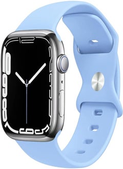 Strap Silicone Band For Apple Watch 49mm / 45mm / 44mm / 42mm Series 1/2/3/4/5/6/7/8/SE Replacement Strap Wristband Bracelet Compatible with 49 mm / 45 mm/ 44 mm / 42 mm
