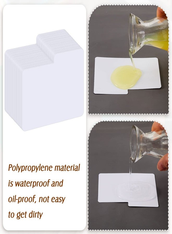 Zomiboo Horizontal Trading Card Dividers - 3 x 3.8 inch Plastic Dividers, White with Labels (100 Pieces) - Image 4