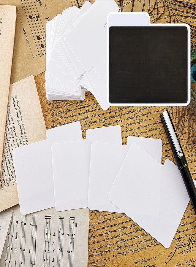 Zomiboo Horizontal Trading Card Dividers - 3 x 3.8 inch Plastic Dividers, White with Labels (100 Pieces) - Image 3