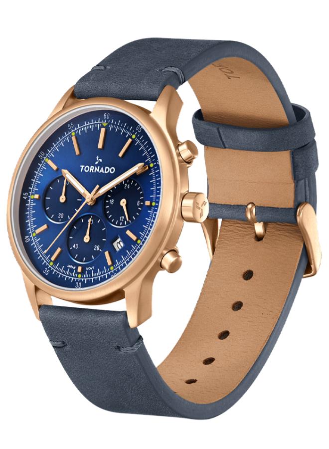 تورنيدو ساعة جلدية متعددة الوظائف للرجال - - . مم - Image 2