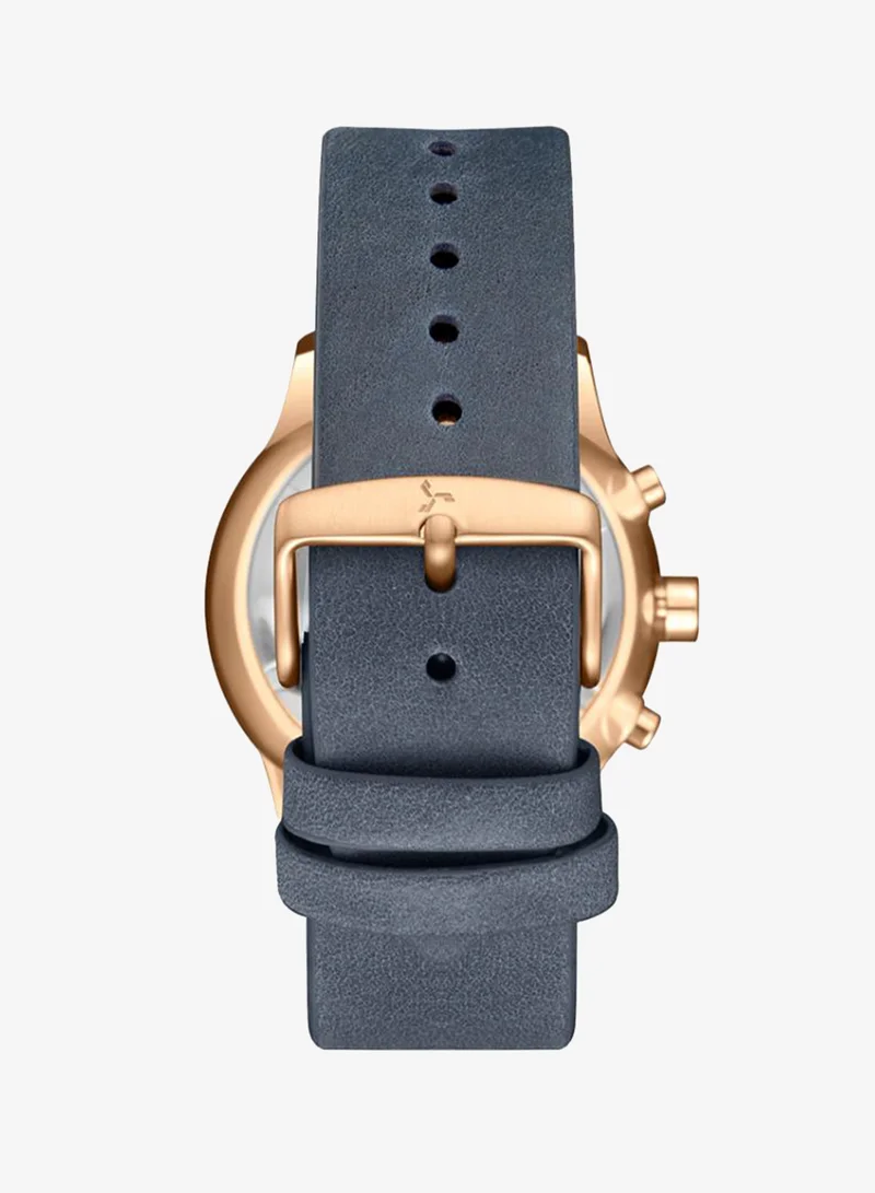 Tornado Blue Men's Genuine Leather Multi Function Watch T24108-RLNN - 42mm mm for Men | Best Price UAE
