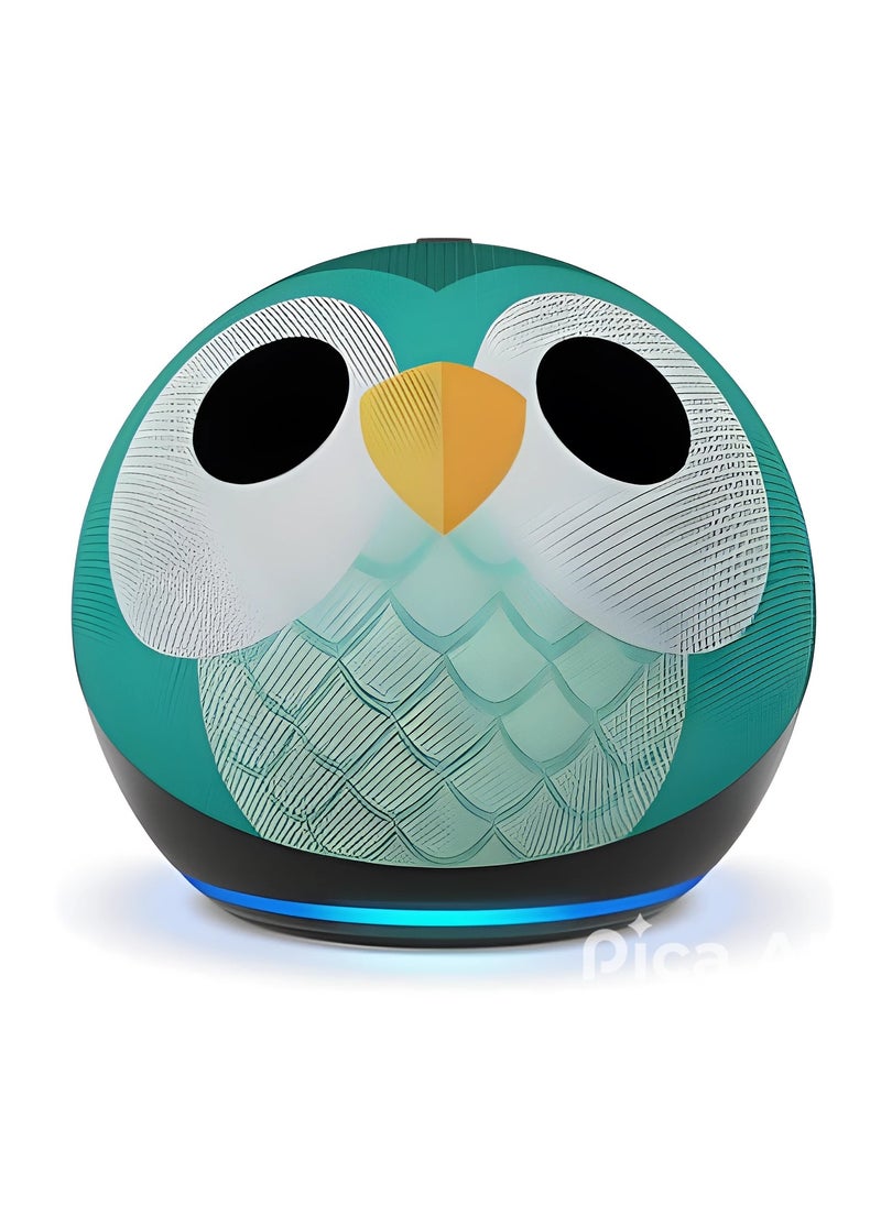 ECHO Smart Home Systems Echo Dot Kids owl shape fifth generation latest version  - Image 1