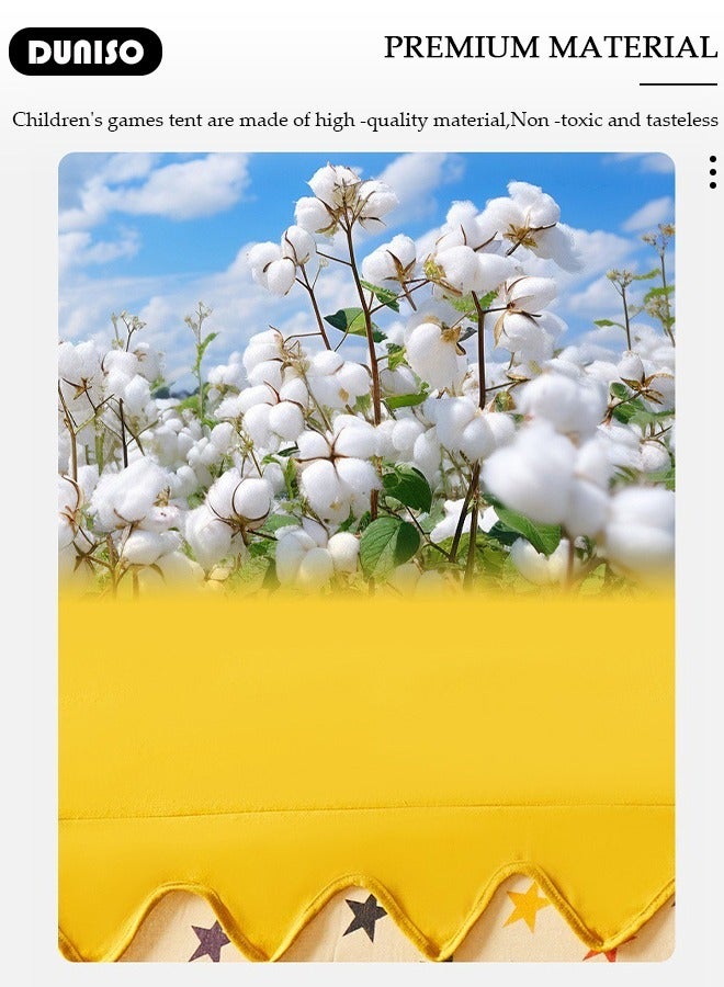 DUNISO Play Tent for Kids, Washable Children's Tent with Windows, Foldable Kids Playhouse, Castle Tent, Portable Game Tent for Indoor and Outdoor, Outdoor Collapsible Tent for Girls & Boys - Image 5