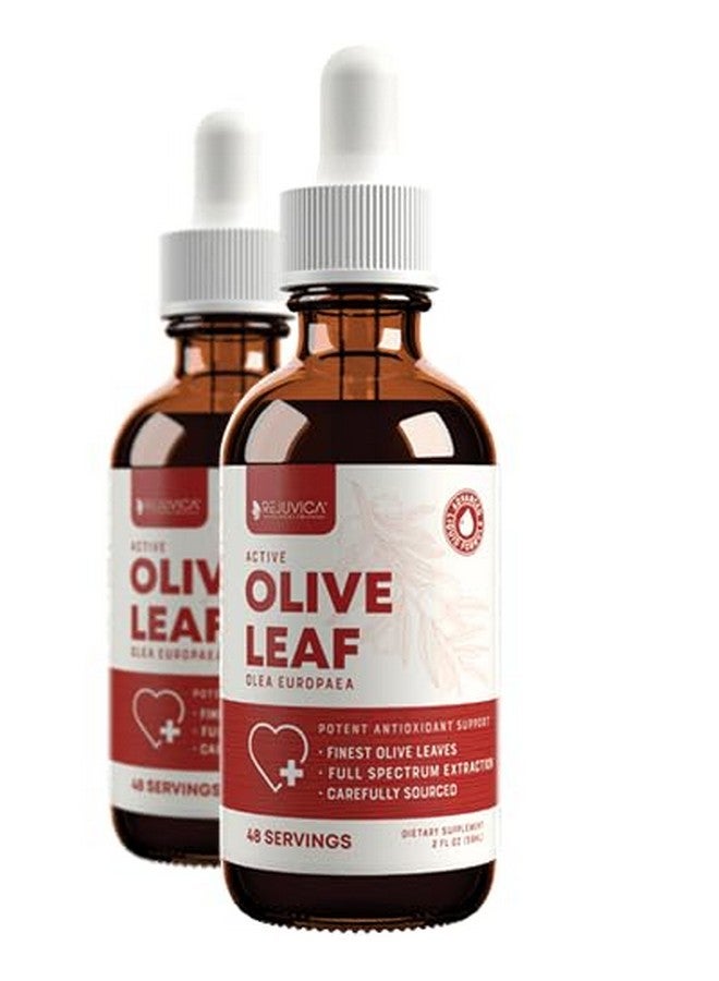 Rejuvica Health Rejuvica Active Olive Leaf Extract | Naturally Occurring Oleuropein Liquid Drops for Immune & Heart Support | Fast-Absorption, Vegan, Alcohol-Free | 6 fl oz  - Image 1