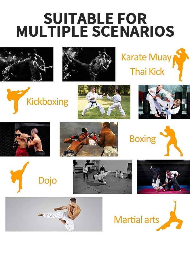 GROIC Boxing Curved Focus Punching Mitts, Boxing Pads Shock Absorbent Training Hand Pads, Extra Large & Thicken Leatherette Boxing Equipment for Karate, Muay Thai Kick, Sparring, Martial Arts, MMA 1 PC - Image 5