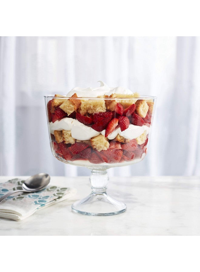 Libbey Selene Footed Glass Trifle Bowl, 9-inch - Image 2