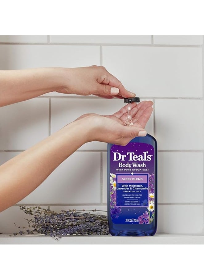 Dr Teal's Dr Teal's Sleep Blend Body Wash with Epsom Salt & Melatonin, Relaxing Formula, 710ml  - Image 5