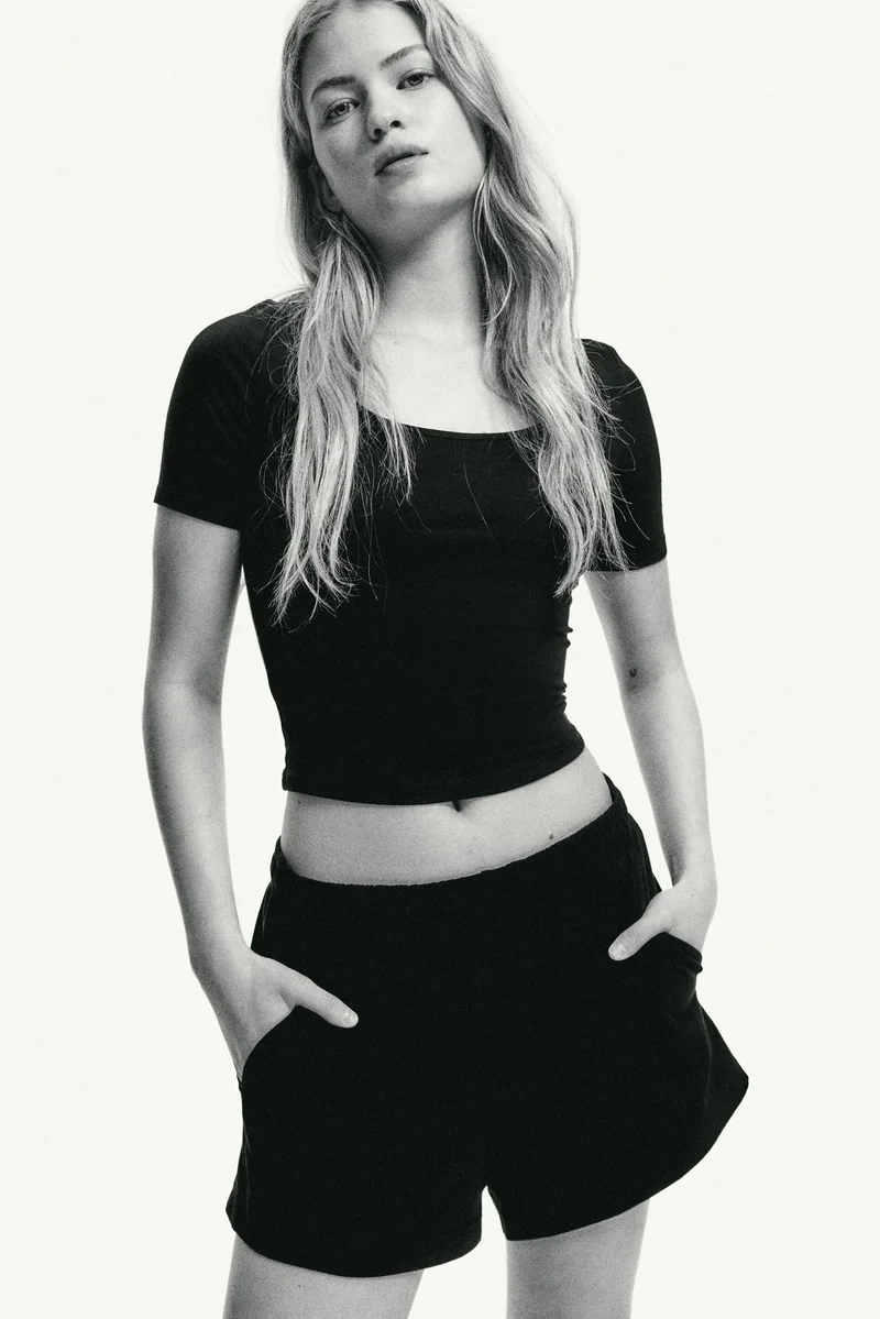 H&M Cotton pull-on shorts