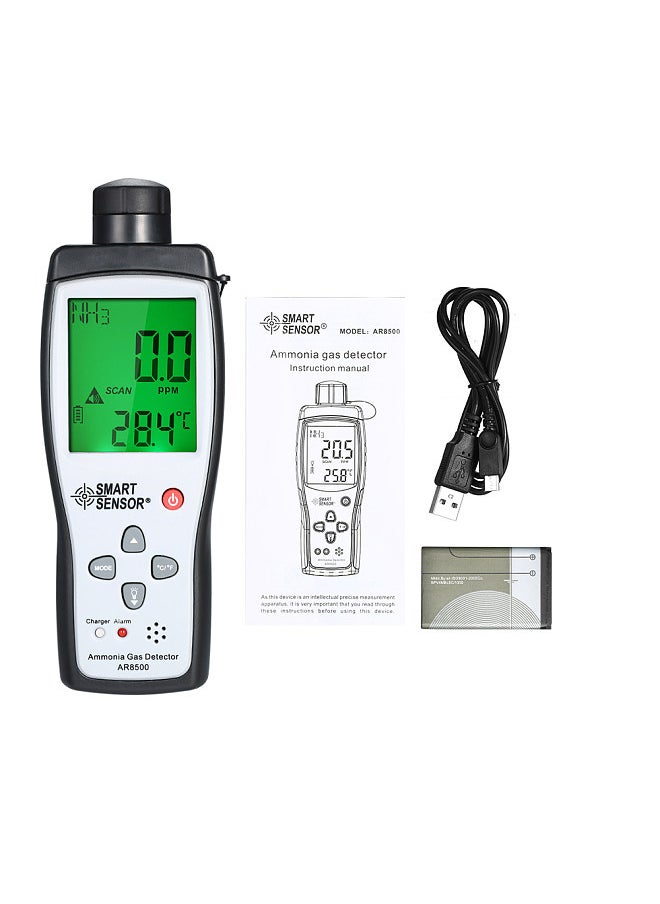 SMART SENSOR - Ammonia Detector Ammonia Gas Meter Digital Portable Automotive Ammonia Gas Tester Monitor NH3 Detector - Image 1