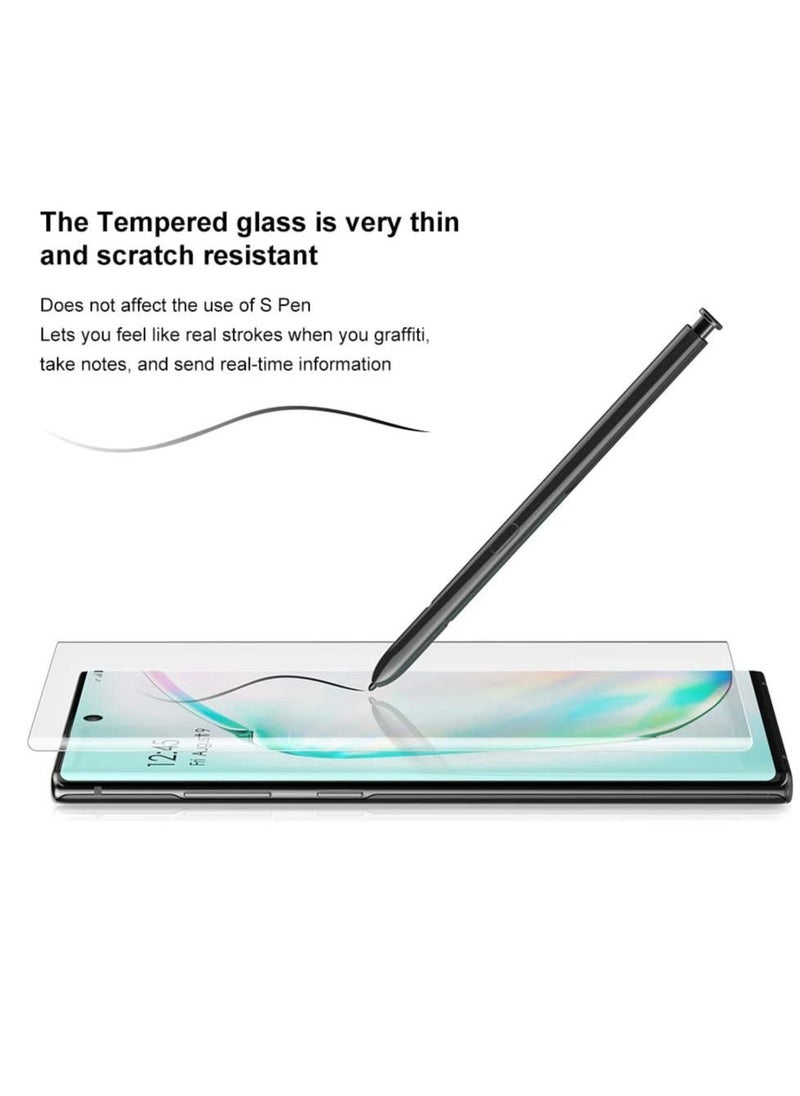 vesus Curved Full Tempered Glass Screen Protector 0.25mm for Samsung Galaxy Note 10 - Black - Image 3