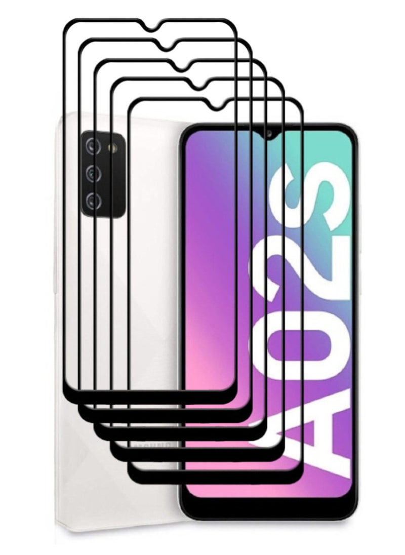 ACLIX 5 Pieces Antistatic ESD Dustproof Premium Quality High Definition Tempered Glass Screen Protector Designed For Samsung Galaxy A02s - Image 1