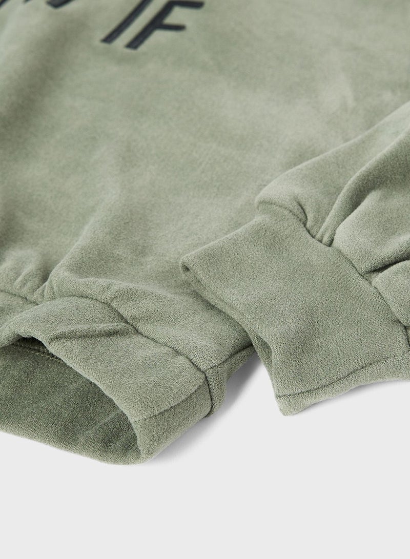 NAME IT Kids Slogan Long Sleeve Sweatshirt  - Image 4