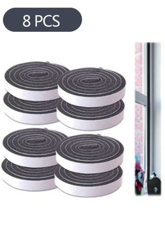 KASTWAVE Seal Tape, Strong Adhesive Soundproof Shockproof Gap Sealing Foam Rubber Weather Stripping Strip Tape for Home Window Door Draught Excluder Air Conditioner 8 Rolls of 1M Long Each  - Image 1