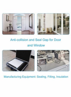 KASTWAVE Seal Tape, Strong Adhesive Soundproof Shockproof Gap Sealing Foam Rubber Weather Stripping Strip Tape for Home Window Door Draught Excluder Air Conditioner 8 Rolls of 1M Long Each  - Image 3