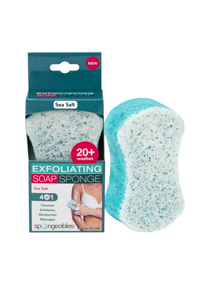 Spongeables Body Wash in a 20+ Wash Sponge, Sea Salt, 1 Count - Image 1