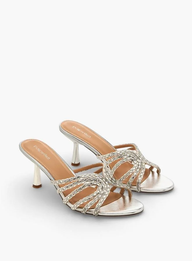 بابريكا Women Stiletto Heel Sandals Ramadan Collection