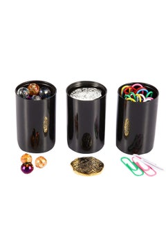 Y&D Plastic Film Canister Holders, Empty 35mm Camera Reel Containers with Lids, Storage Cases for Small Accessories, Film, Keys, Coins, Art Beads, Black, 30 Pack  - Image 4