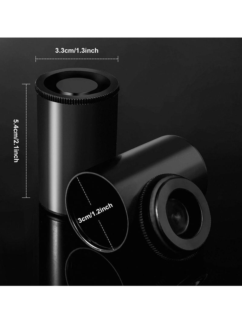 Y&D Plastic Film Canister Holders, Empty 35mm Camera Reel Containers with Lids, Storage Cases for Small Accessories, Film, Keys, Coins, Art Beads, Black, 30 Pack  - Image 5